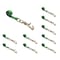 Tie 4 Safe 2" x 10' Tie Down Strap w/ TJ Cluster Hook for Wrecker Tow Truck Auto Hauling Green, 10PK TWS65-5210-TJ-GR-10 - alternate 1